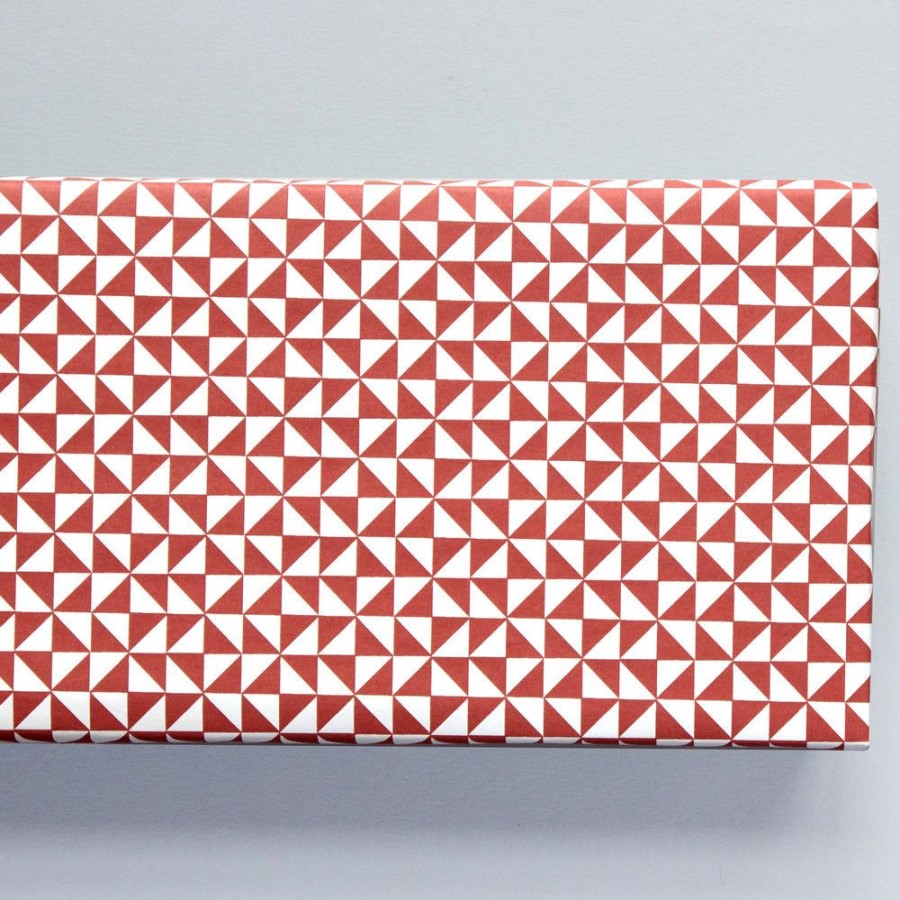 Wrap Ola | Kaffe Print In Mulberry Red Gift Wrap