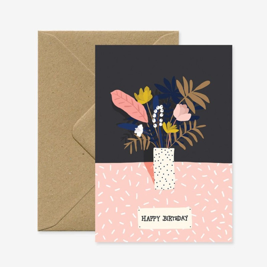 Cards All the Ways to Say | Happy Birthday Vase & Flowers Card