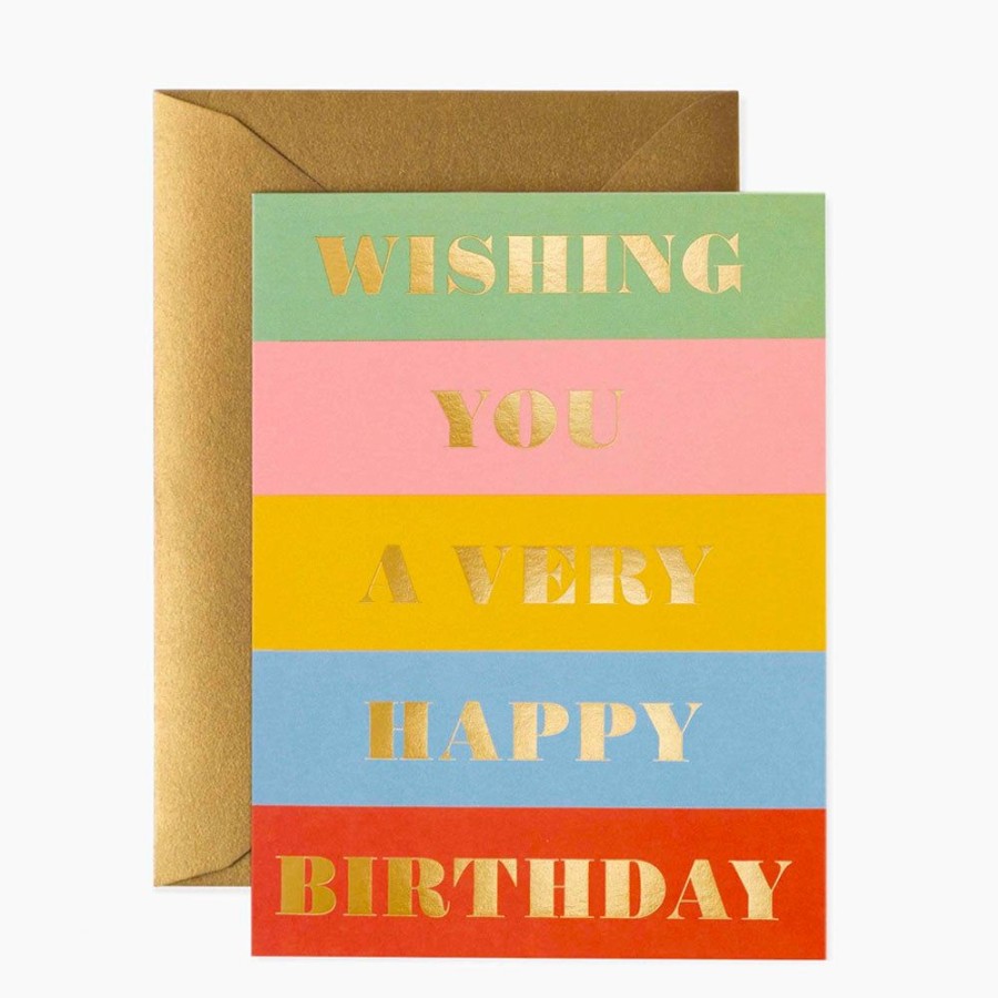 Cards Rifle Paper Co | Birthday Wishes Card