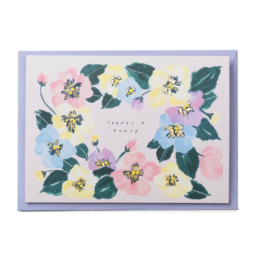 Cards Katie Housley | Thanks A Bunch Pansy Card