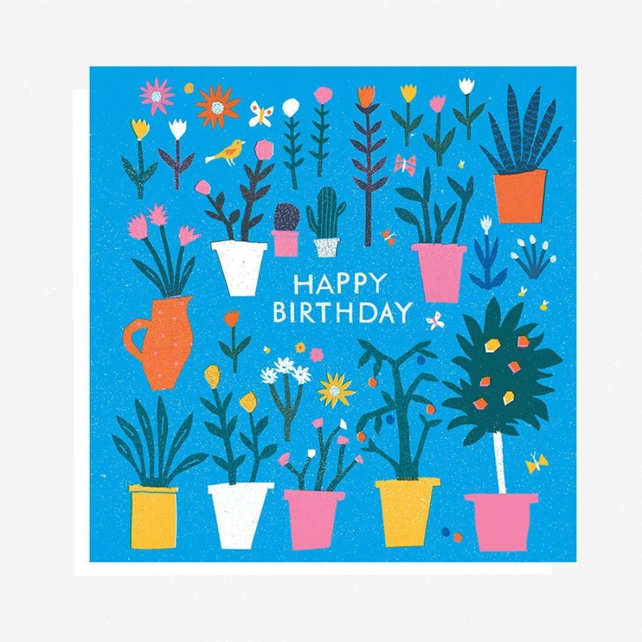 Cards The Printed Peanut | Happy Birthday Plants Card