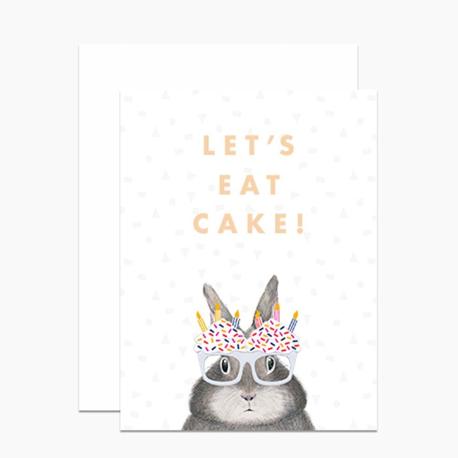 Cards Dear Hancock | Let'S Eat Cake Birthday Card