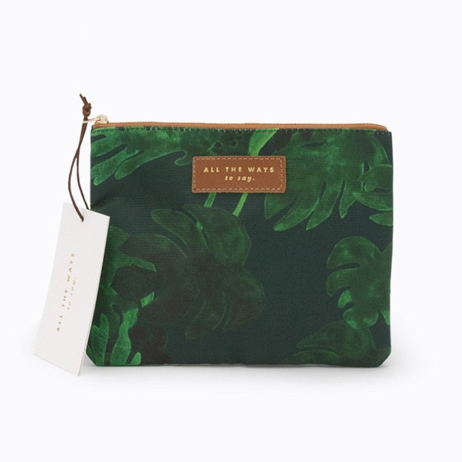 Lifestyle All the Ways to Say | Monstera Clutch Bag