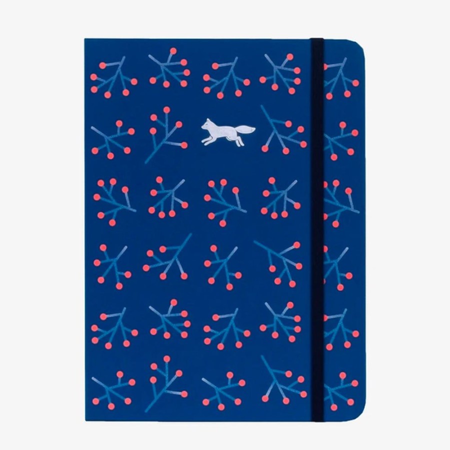 Notebooks & Planners Mossery | Winter Blossom Threadbound Notebook With Lined Pages