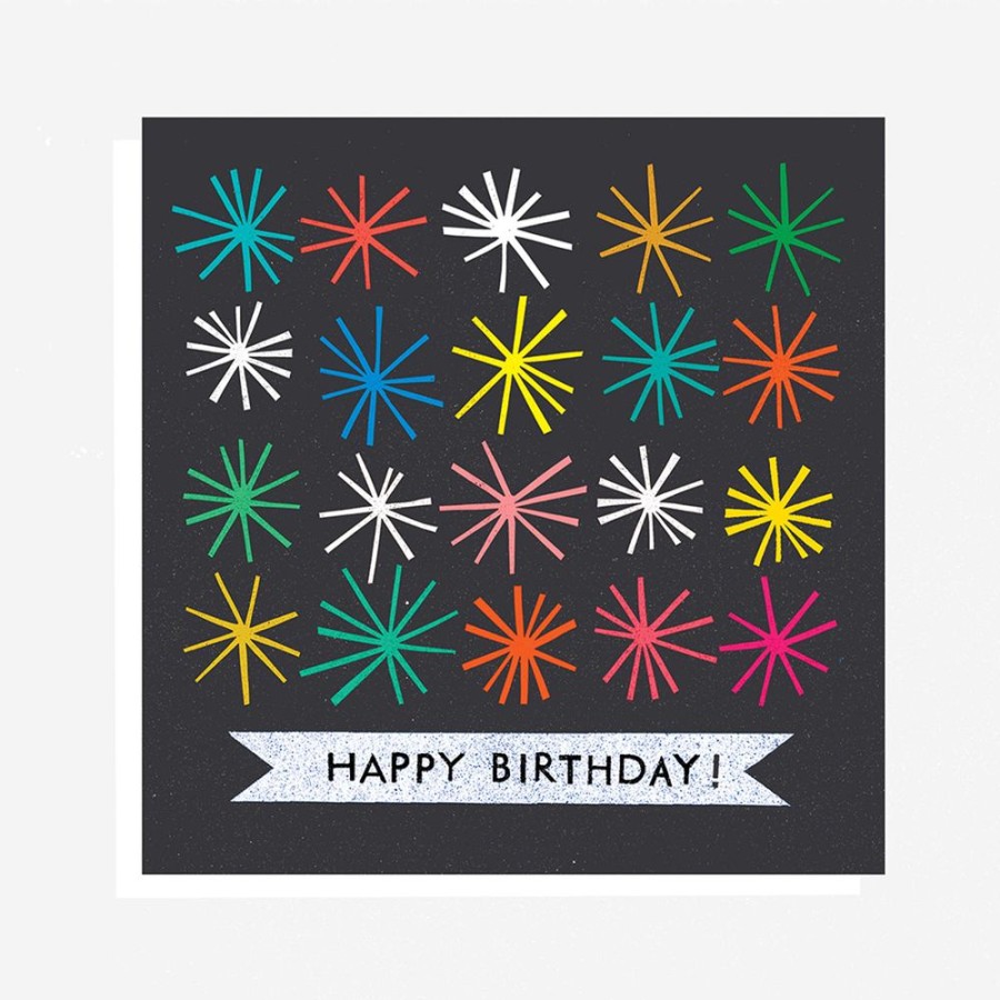 Cards The Printed Peanut | Happy Birthday Starburst Card